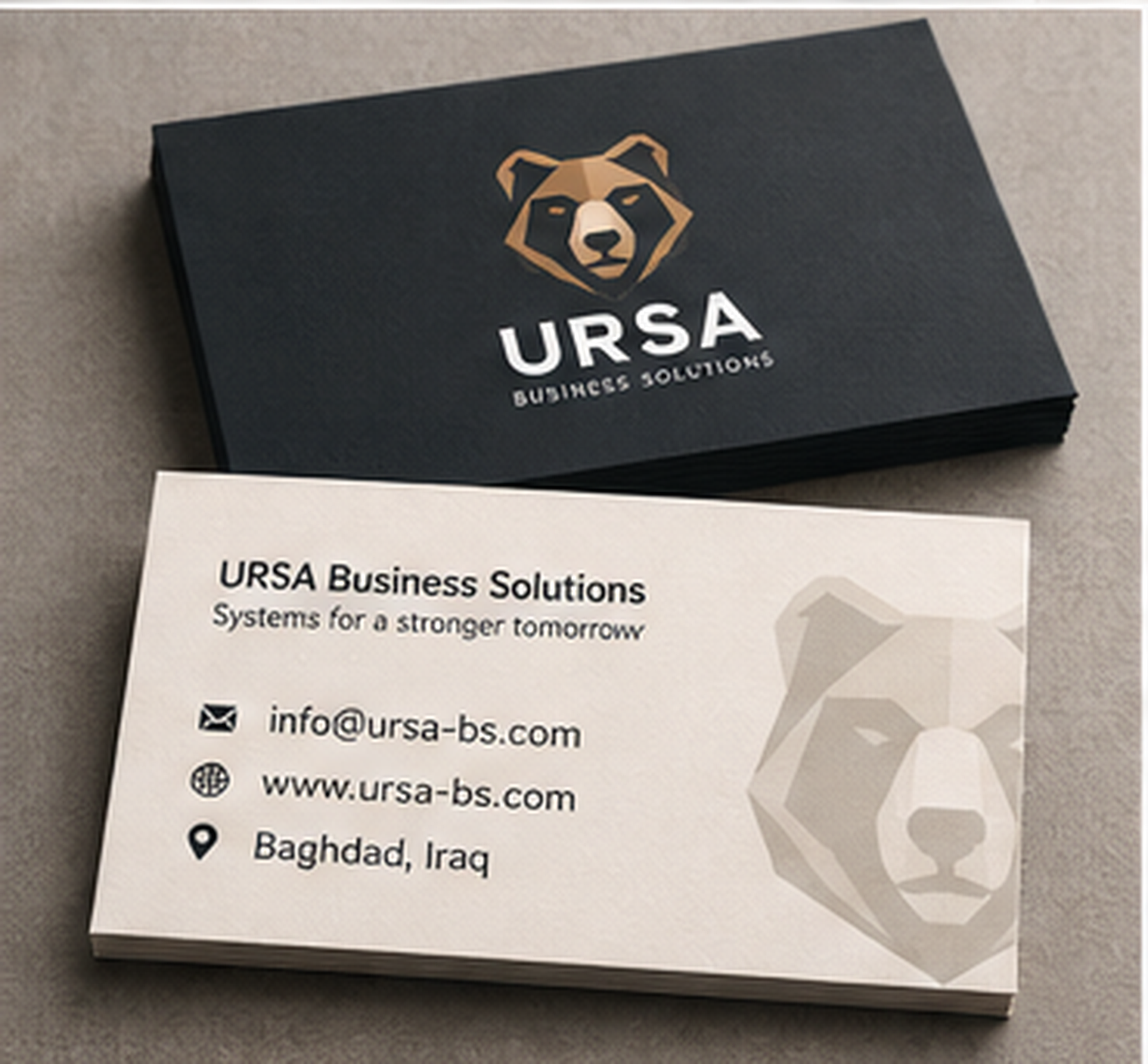URSA business card identity