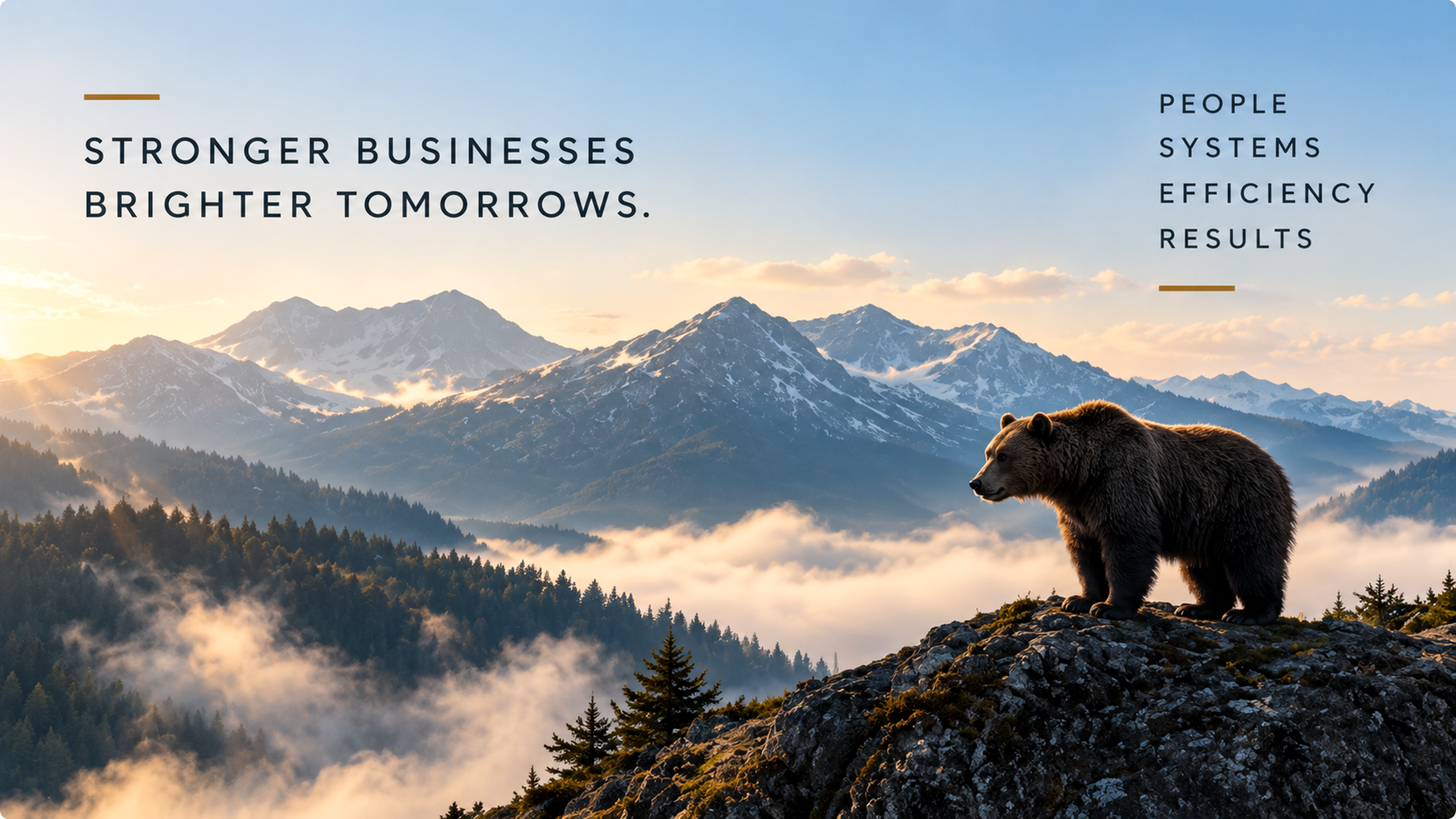 Bear overlooking the mountains